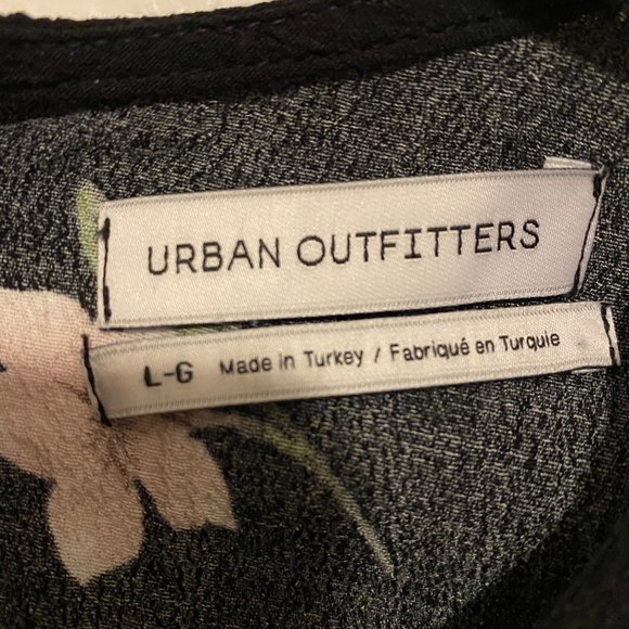 Floral Long Dress with high slit and tie back - Picture 5 of 7